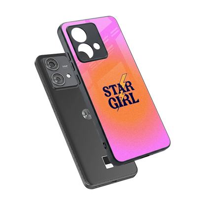 Star Girl Aesthetic sleek motorola edge 40 neo 5g cover with tempered glass back and TPU edges