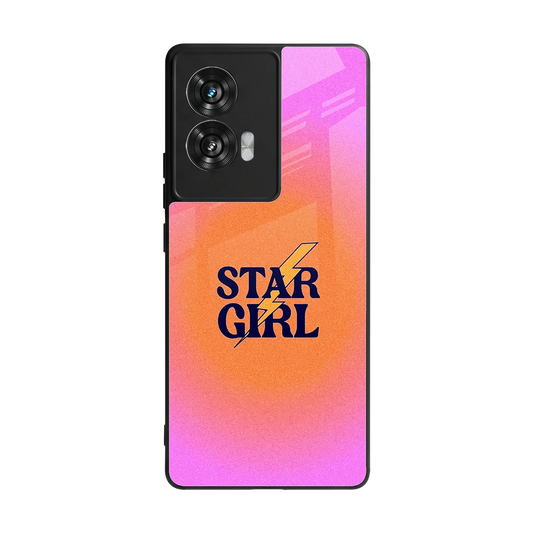 Star Girl Aesthetic back phone cover | glass case for motorola edge 50 fusion