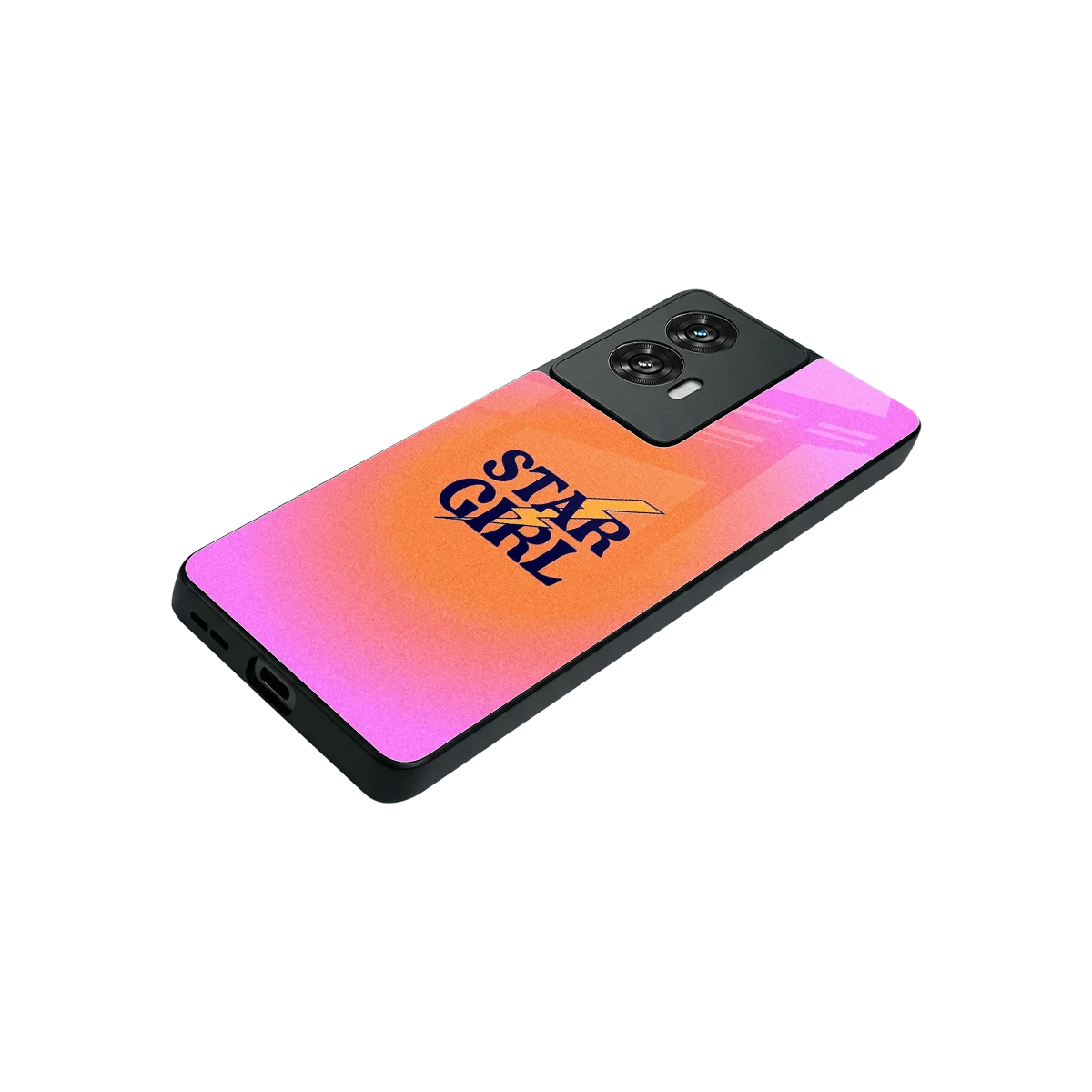 Star Girl Aesthetic stylish phone case for motorola edge 50 fusion | glossy glass and slim fit