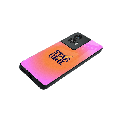 Star Girl Aesthetic stylish phone case for motorola edge 50 fusion | glossy glass and slim fit