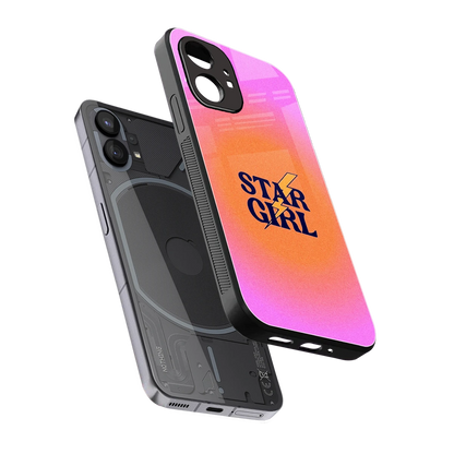 Star Girl Aesthetic sleek nothing phone 1 cover with tempered glass back and TPU edges