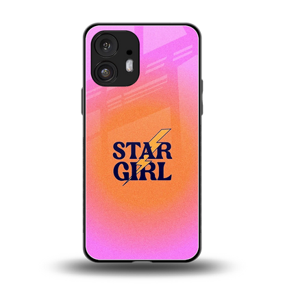 Star Girl Aesthetic back phone cover | glass case for nothing phone 2