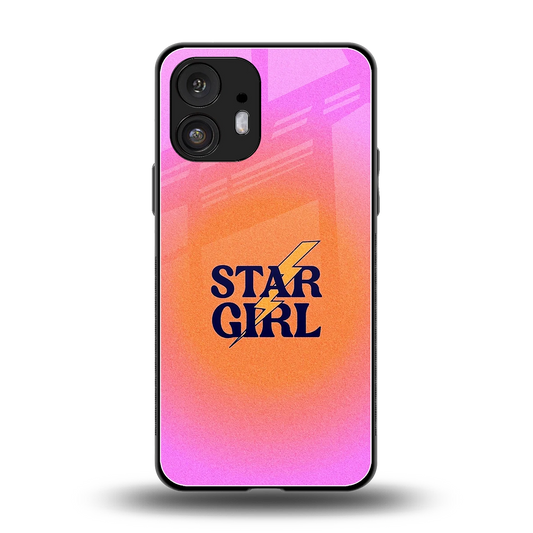 Star Girl Aesthetic back phone cover | glass case for nothing phone 2
