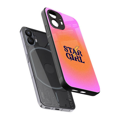 Star Girl Aesthetic sleek nothing phone 2 cover with tempered glass back and TPU edges