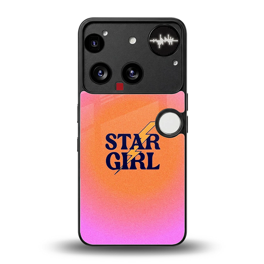 Star Girl Aesthetic back phone cover | glass case for nothing phone 3
