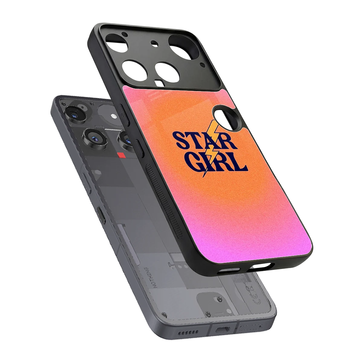 Star Girl Aesthetic sleek nothing phone 3 cover with tempered glass back and TPU edges