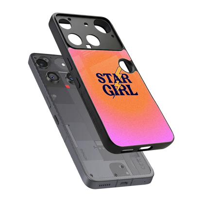 Star Girl Aesthetic sleek nothing phone 3 cover with tempered glass back and TPU edges