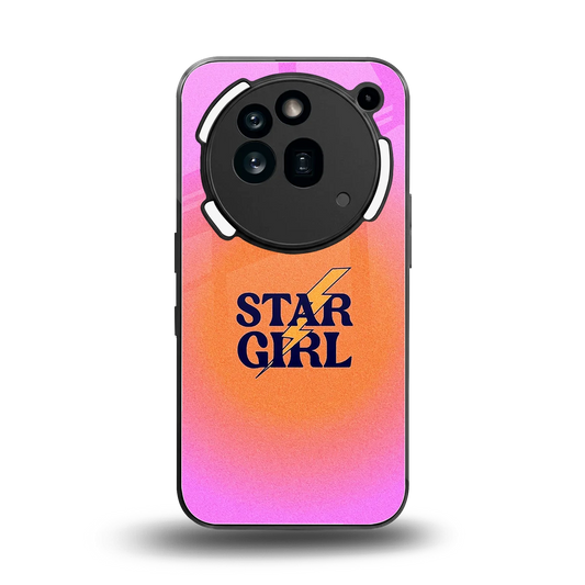 Star Girl Aesthetic back phone cover | glass case for nothing phone 3a pro