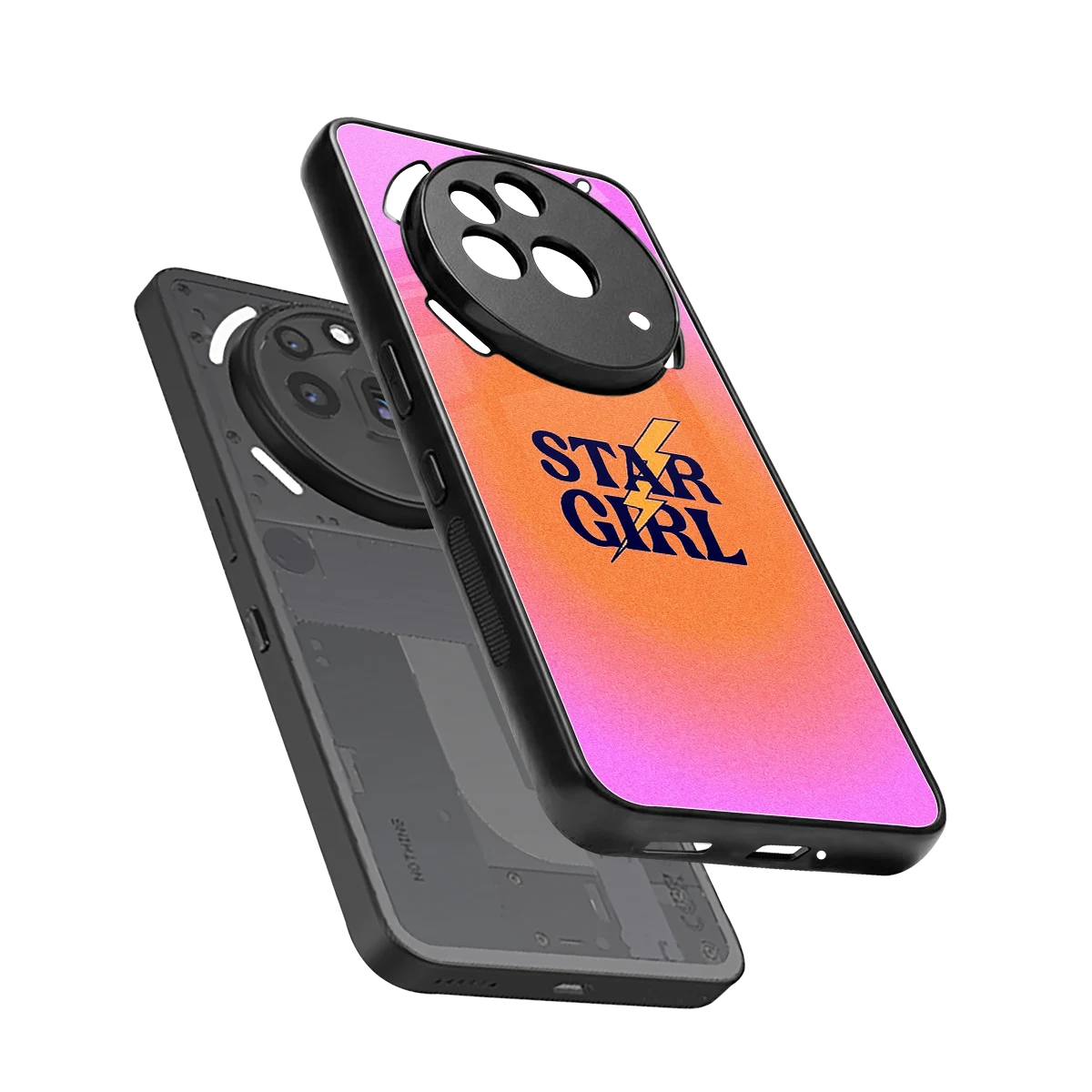 Star Girl Aesthetic sleek nothing phone 3a pro cover with tempered glass back and TPU edges