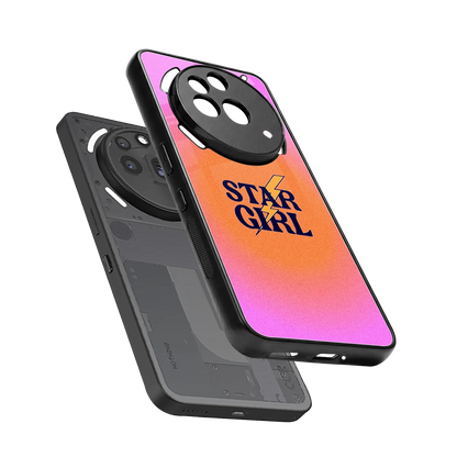 Star Girl Aesthetic sleek nothing phone 3a pro cover with tempered glass back and TPU edges