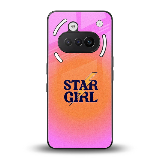 Star Girl Aesthetic back phone cover | glass case for nothing phone 3a
