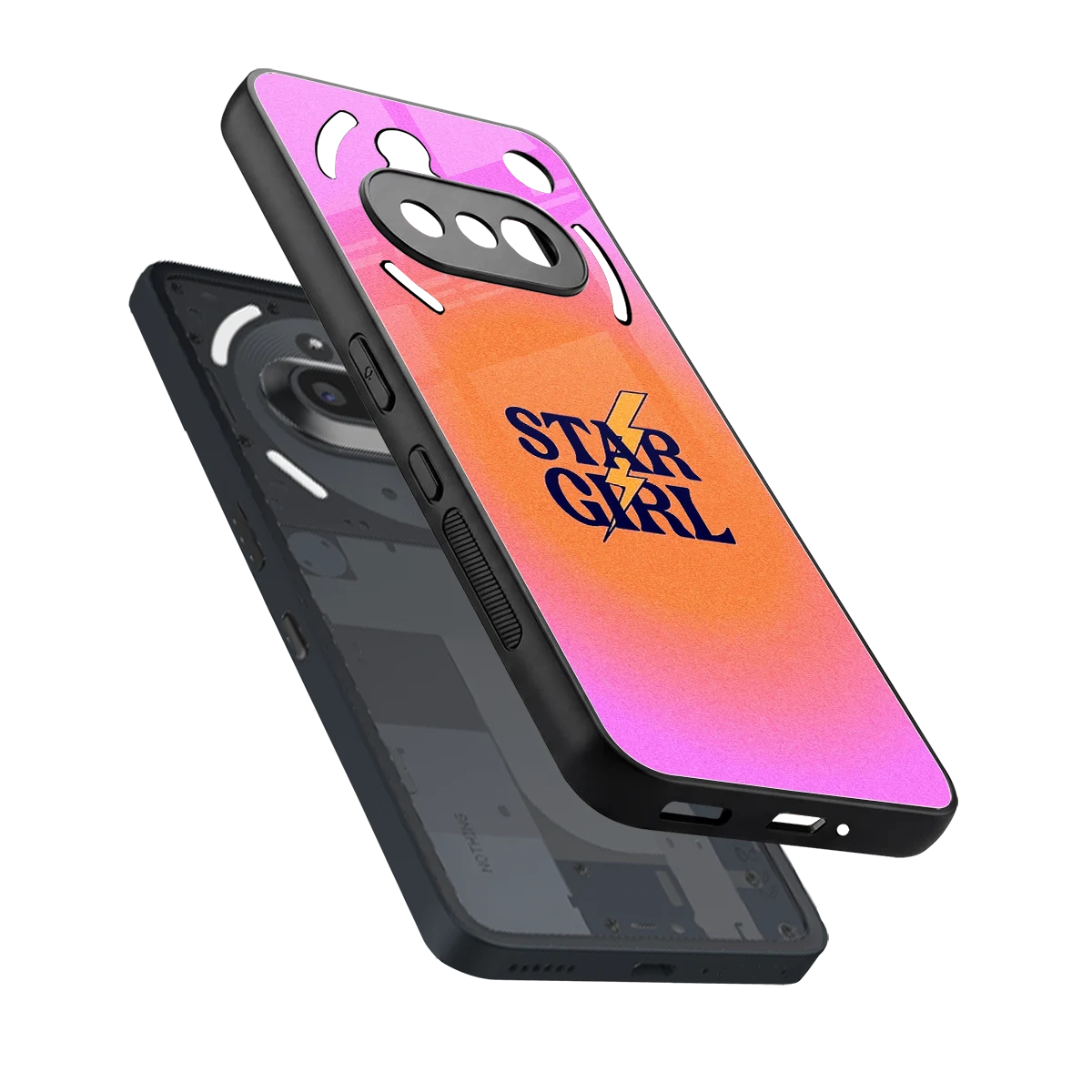 Star Girl Aesthetic sleek nothing phone 3a cover with tempered glass back and TPU edges