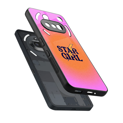 Star Girl Aesthetic sleek nothing phone 3a cover with tempered glass back and TPU edges