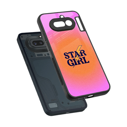Star Girl Aesthetic sleek nothing phone 4a cover with tempered glass back and TPU edges
