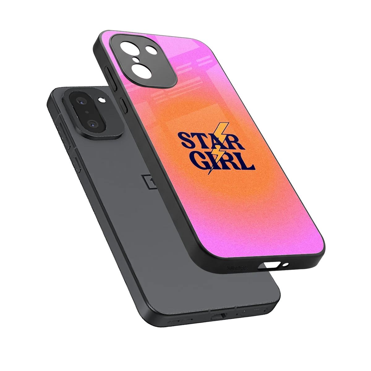 Star Girl Aesthetic sleek oneplus 15r cover with tempered glass back and TPU edges