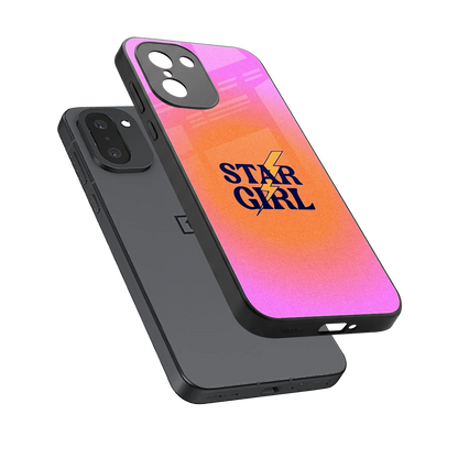 Star Girl Aesthetic sleek oneplus 15r cover with tempered glass back and TPU edges