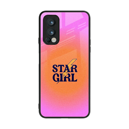 Star Girl Aesthetic back phone cover | glass case for oneplus nord 2