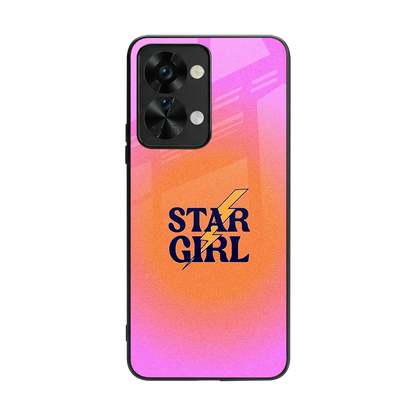 Star Girl Aesthetic back phone cover | glass case for oneplus nord 2t