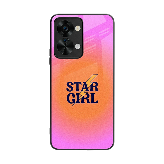 Star Girl Aesthetic back phone cover | glass case for oneplus nord 2t