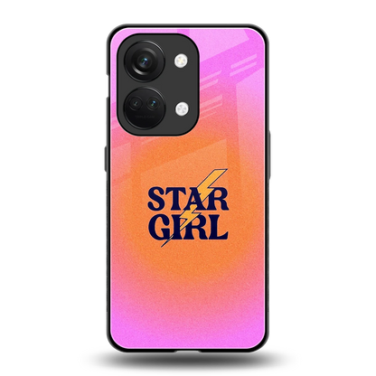 Star Girl Aesthetic back phone cover | glass case for oneplus nord 3