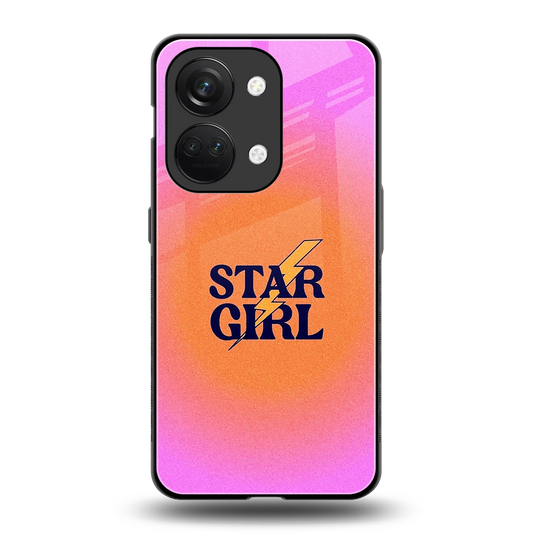 Star Girl Aesthetic back phone cover | glass case for oneplus nord 3