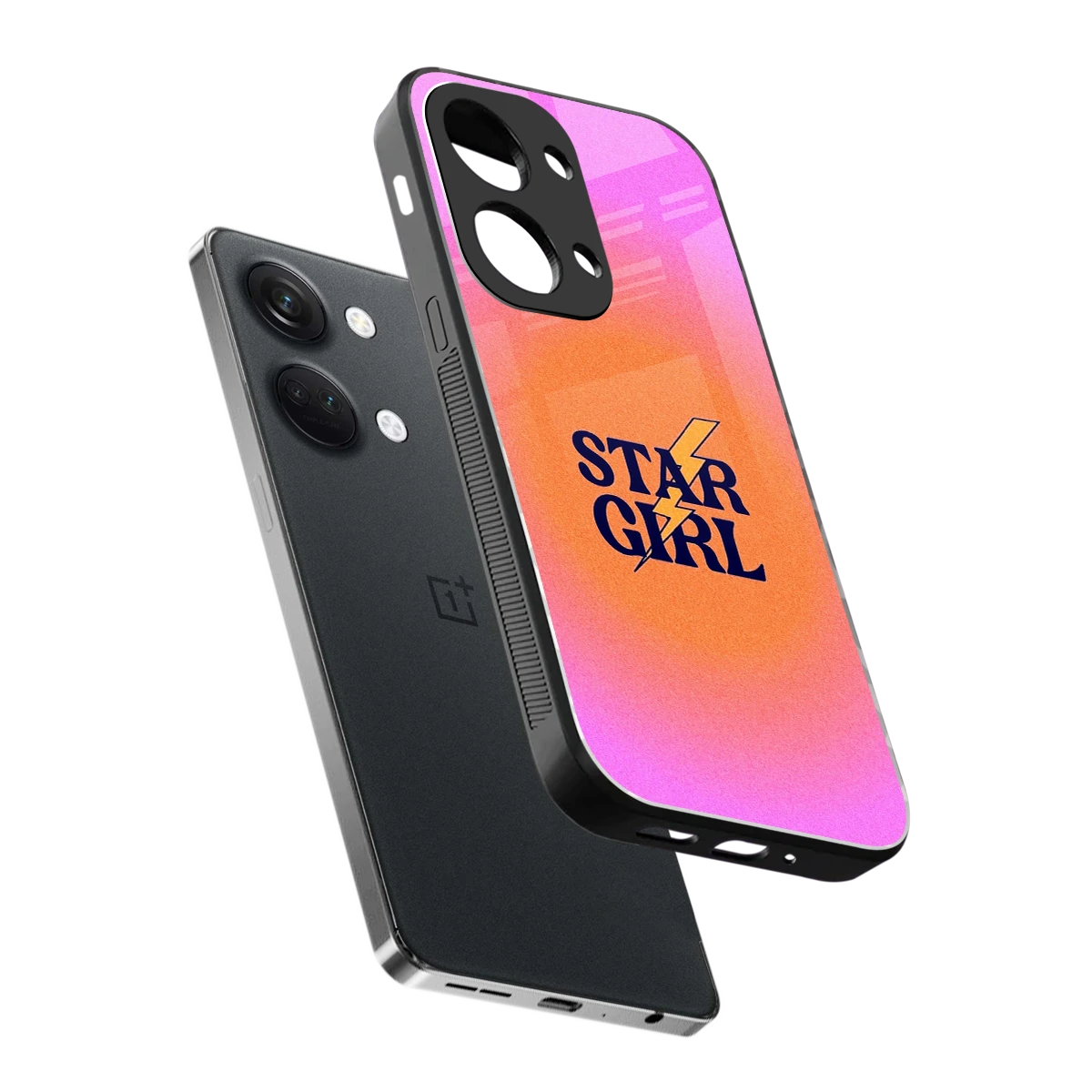 Star Girl Aesthetic sleek oneplus nord 3 cover with tempered glass back and TPU edges