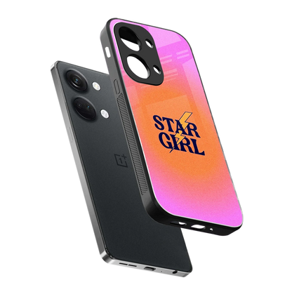 Star Girl Aesthetic sleek oneplus nord 3 cover with tempered glass back and TPU edges