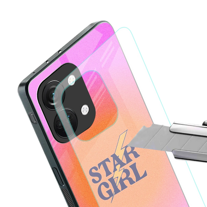 Star Girl Aesthetic stylish phone case for oneplus nord 3 | glossy glass and slim fit