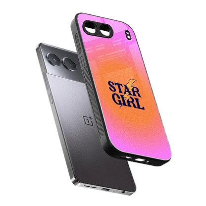 Star Girl Aesthetic sleek oneplus nord 4 cover with tempered glass back and TPU edges
