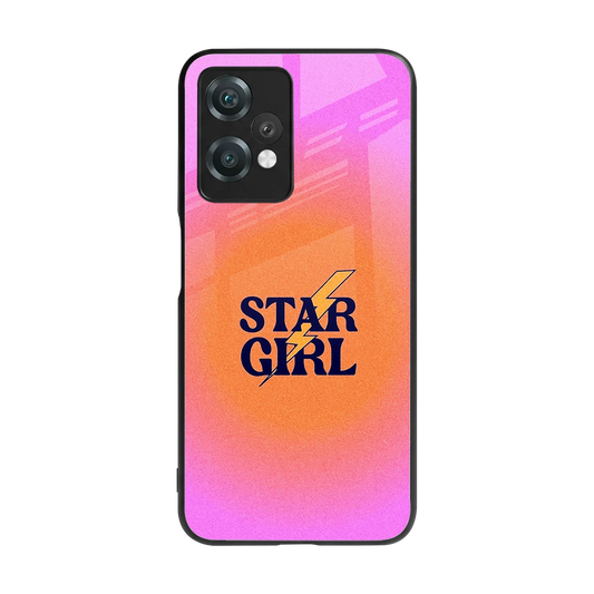 Star Girl Aesthetic back phone cover | glass case for oneplus nord ce 2 lite