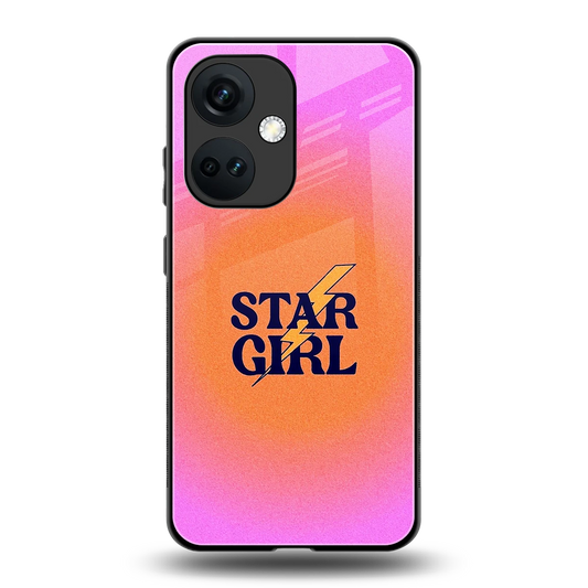 Star Girl Aesthetic back phone cover | glass case for oneplus nord ce 3