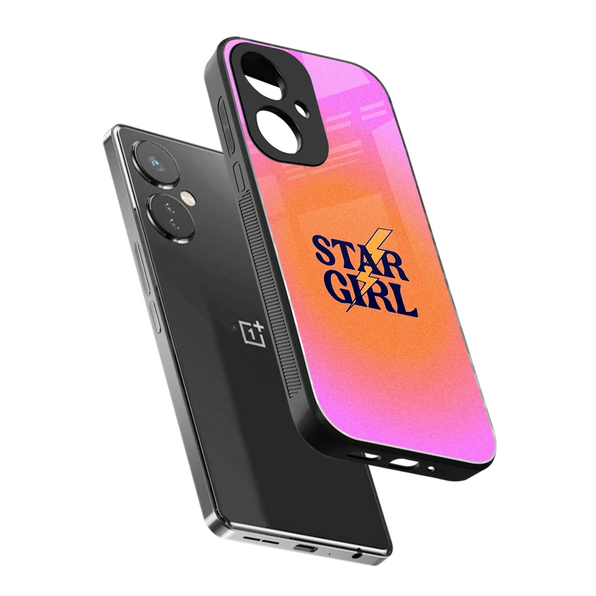 Star Girl Aesthetic sleek oneplus nord ce 3 cover with tempered glass back and TPU edges