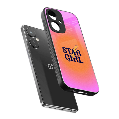 Star Girl Aesthetic sleek oneplus nord ce 3 cover with tempered glass back and TPU edges
