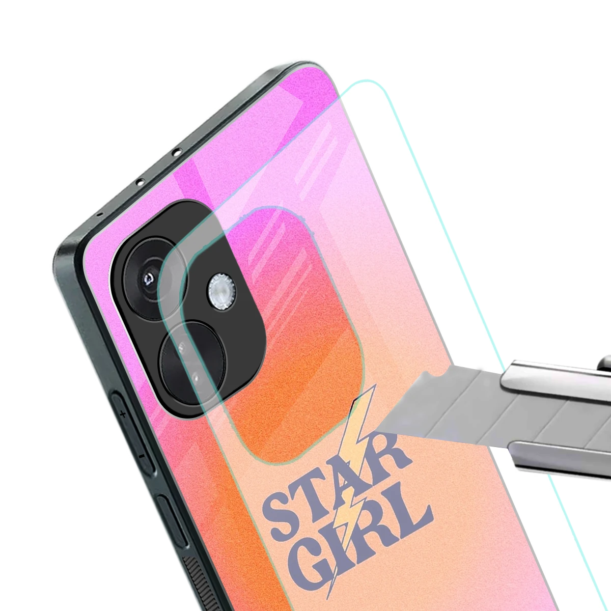 Star Girl Aesthetic stylish phone case for oneplus nord ce 3 | glossy glass and slim fit