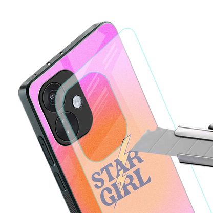 Star Girl Aesthetic stylish phone case for oneplus nord ce 3 | glossy glass and slim fit
