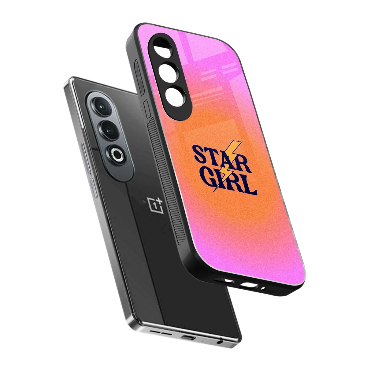 Star Girl Aesthetic sleek oneplus nord ce 4 cover with tempered glass back and TPU edges