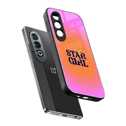Star Girl Aesthetic sleek oneplus nord ce 4 cover with tempered glass back and TPU edges