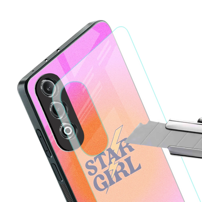 Star Girl Aesthetic stylish phone case for oneplus nord ce 4 | glossy glass and slim fit