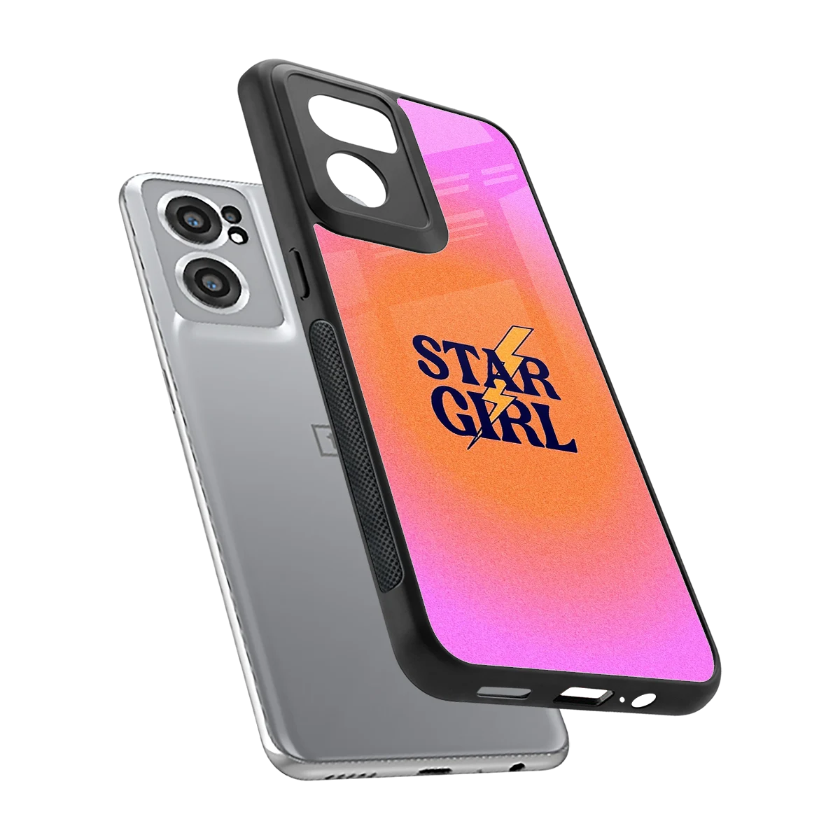Star Girl Aesthetic sleek oneplus nord ce 2 cover with tempered glass back and TPU edges