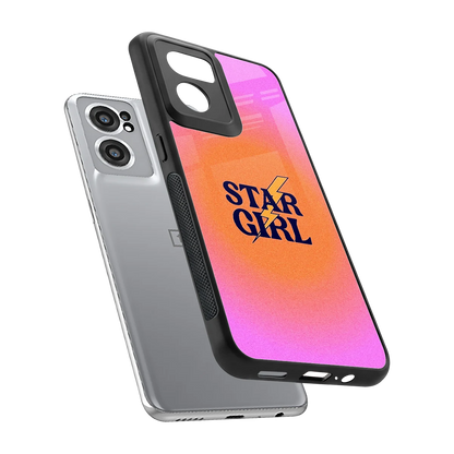 Star Girl Aesthetic sleek oneplus nord ce 2 cover with tempered glass back and TPU edges