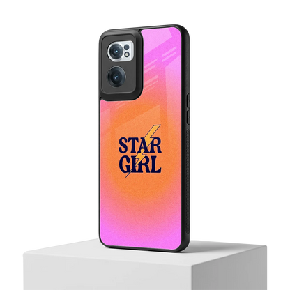 Star Girl Aesthetic oneplus nord ce 2 mobile cover | shockproof glass phone case