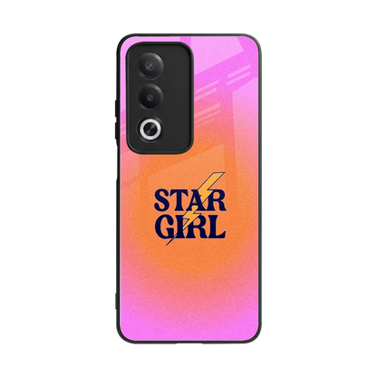 Star Girl Aesthetic back phone cover | glass case for oppo a3 pro