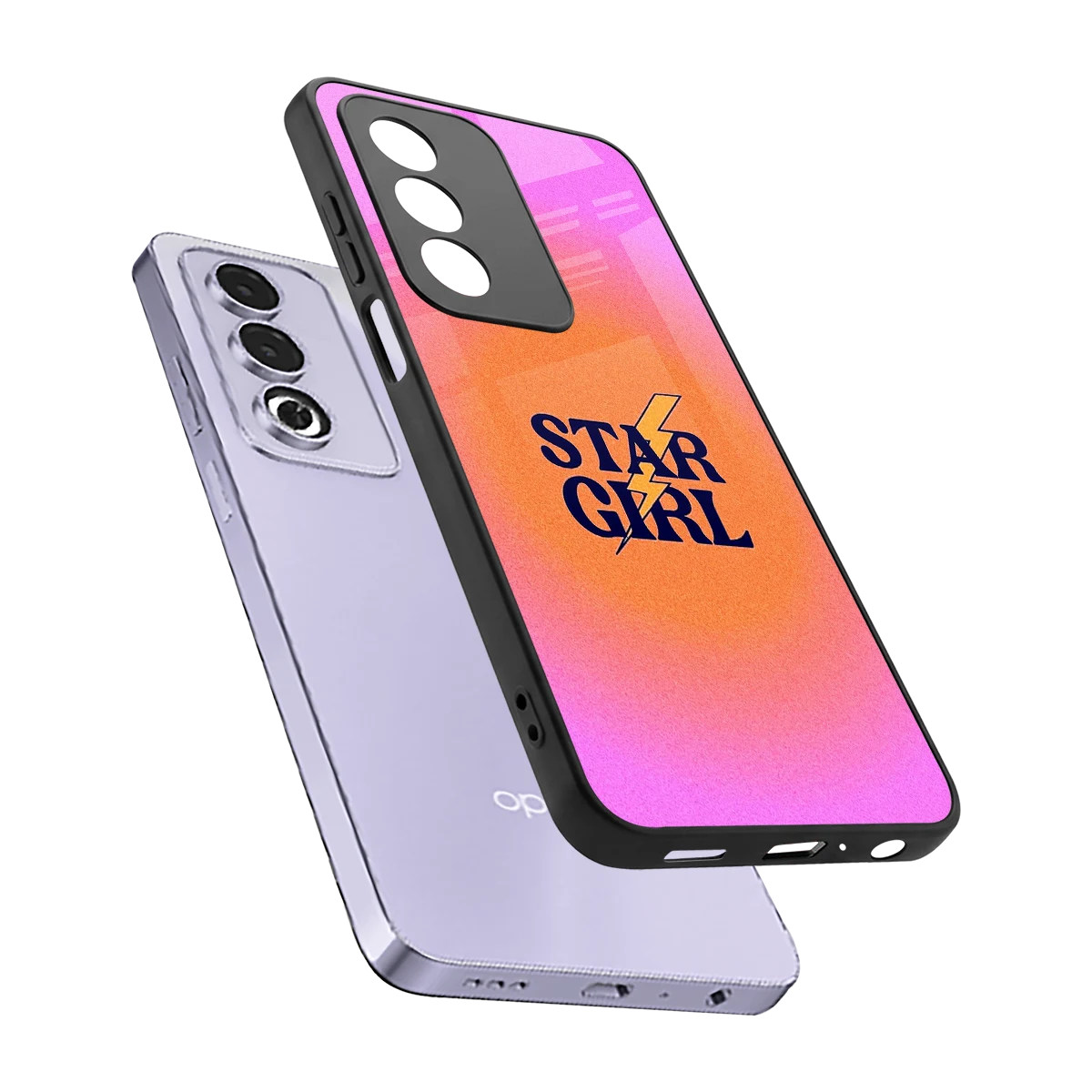 Star Girl Aesthetic sleek oppo a3 pro cover with tempered glass back and TPU edges