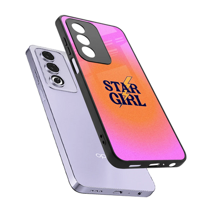 Star Girl Aesthetic sleek oppo a3 pro cover with tempered glass back and TPU edges