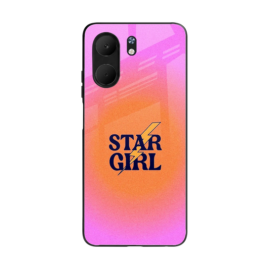 Star Girl Aesthetic back phone cover | glass case for oppo a5x 5g