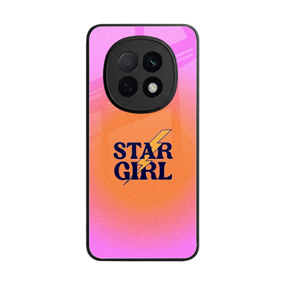 Star Girl Aesthetic back phone cover | glass case for oppo f29 pro 5g