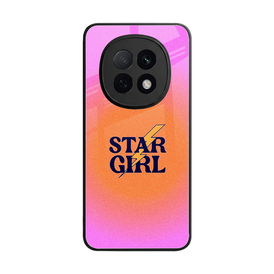Star Girl Aesthetic back phone cover | glass case for oppo f29 pro 5g