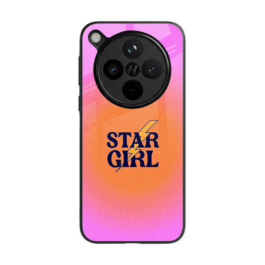 Star Girl Aesthetic back phone cover | glass case for oppo find x8
