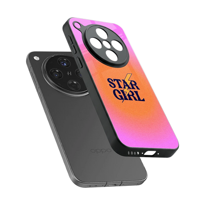 Star Girl Aesthetic sleek oppo find x8 cover with tempered glass back and TPU edges
