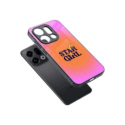 Star Girl Aesthetic sleek oppo find x9 cover with tempered glass back and TPU edges